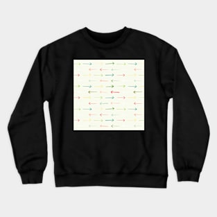 Colorful Happy Arrows Pattern Crewneck Sweatshirt